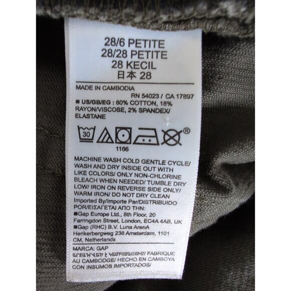 Gap Green Corduroy Bootcut Pants 6P Preppy Old Money Grunge Academia Mid Rise - Picture 5 of 6